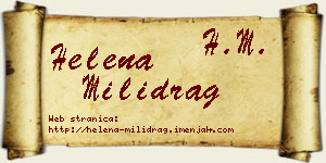 Helena Milidrag vizit kartica